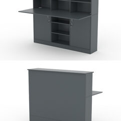 Модуль с царгой и столешницей СТАЙЛ №4Б, Темно-Серый