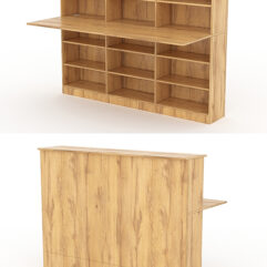 Модуль с царгой и столешницей СТАЙЛ №5А, Дуб Золотистый