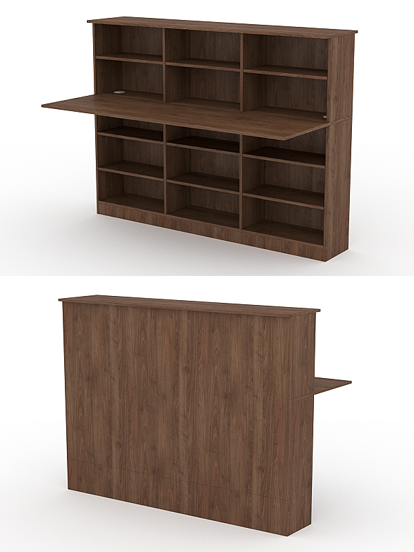 Модуль с царгой и столешницей СТАЙЛ №5А, Орех