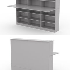 Модуль с царгой и столешницей СТАЙЛ №5А, Серый