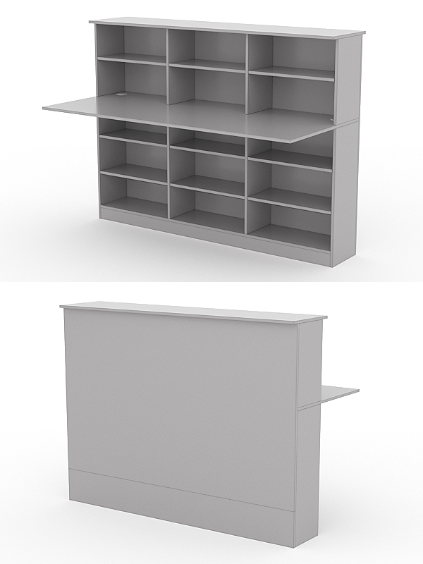 Модуль с царгой и столешницей СТАЙЛ №5А, Серый