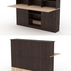 Модуль с царгой и столешницей СТАЙЛ №5Б, Дуб Венге и Дуб Сонома