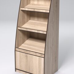 Стеллаж для хлеба КОЛОС №1, Дуб Сонома и кромка Дуб Венге