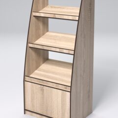 Стеллаж для хлеба КОЛОС №2, Дуб Сонома и Кромка Дуб Венге