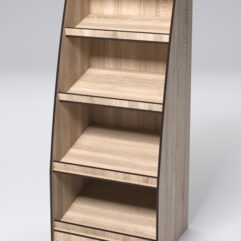 Стеллаж для хлеба КОЛОС №3, Дуб Сонома и Кромка Дуб Венге