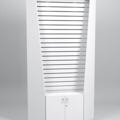 Стеллаж из ДСП под ЭП №3 серии Эконом, Белый