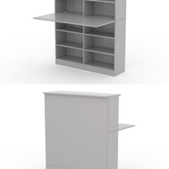 Модуль с царгой и столешницей СТАЙЛ №2В, Серый