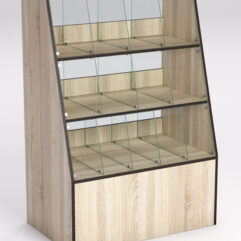 Прилавок для конфет и орехов №2, Дуб Сонома, кромка Дуб Венге