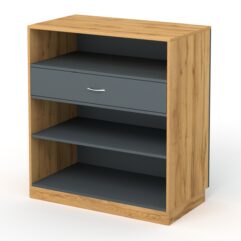 Прилавок КС №8АБ, Темно-серый и Дуб Золотистый