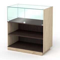 Прилавок КС №8С левый, Дуб Венге и Дуб Сонома