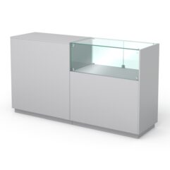 Кассовый стол КС №8-1Б1С правый, Серый