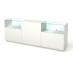 Кассовый стол КС №8-2С1А, Белый