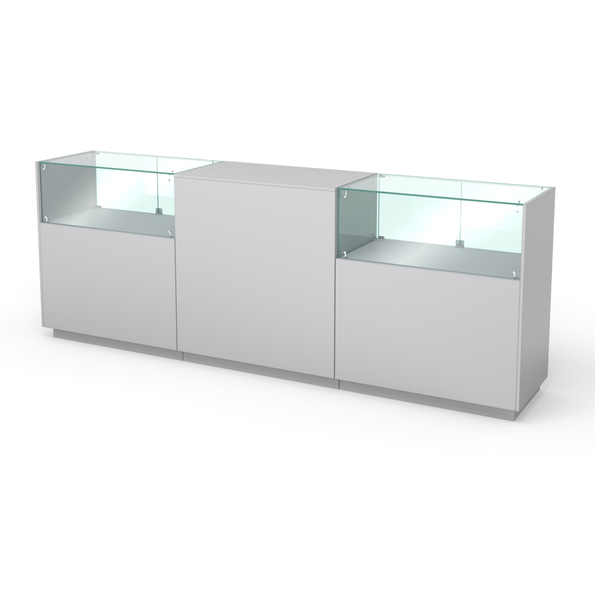 Кассовый стол КС №8-2С1А, Серый