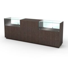 Кассовый стол КС №8-2С1Б, Дуб Венге