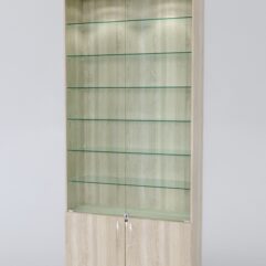 Витрина АСТРА №31-1 (с дверками, задняя стенка - ДСП), Дуб Сонома