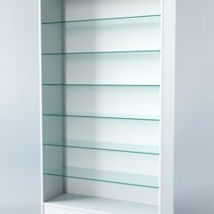 Витрина АСТРА ХИТ ПРОДАЖ №10-1 (без дверок, задняя стенка - ДСП), Белый