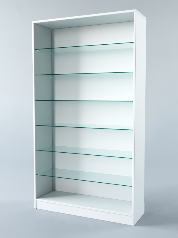 Витрина АСТРА ХИТ ПРОДАЖ №10-1 (без дверок, задняя стенка - ДСП), Белый