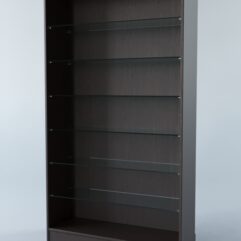 Витрина АСТРА ХИТ ПРОДАЖ №10-1 (без дверок, задняя стенка - ДСП), Дуб Венге