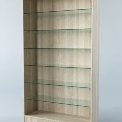 Витрина АСТРА ХИТ ПРОДАЖ №10-1 (без дверок, задняя стенка - ДСП), Дуб Сонома