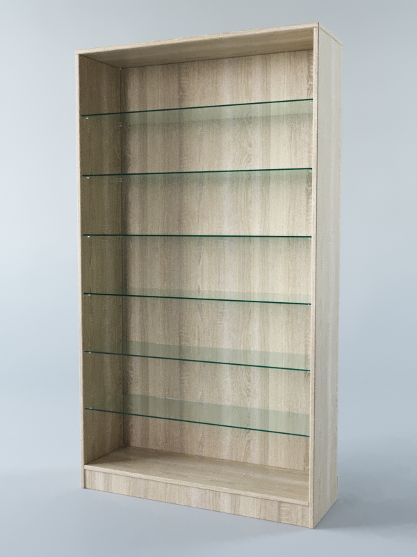 Витрина АСТРА ХИТ ПРОДАЖ №10-1 (без дверок, задняя стенка - ДСП), Дуб Сонома