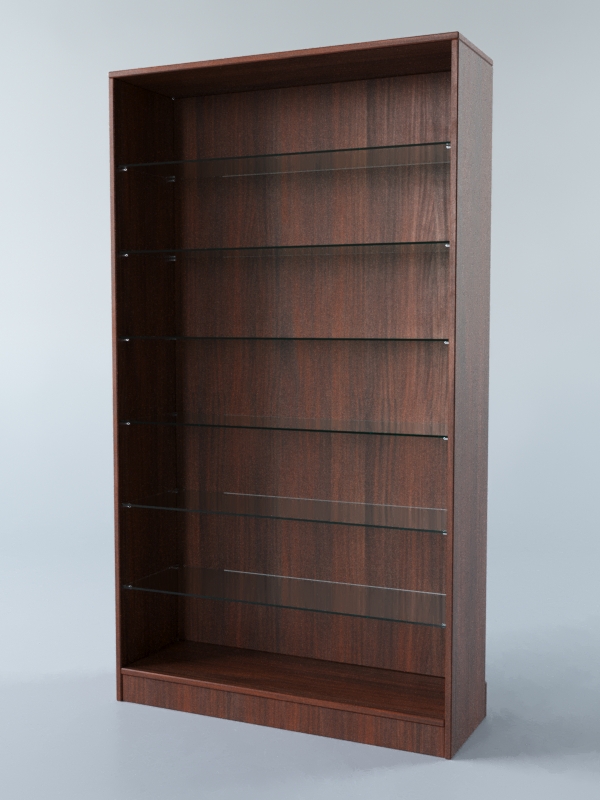 Витрина АСТРА ХИТ ПРОДАЖ №10-1 (без дверок, задняя стенка - ДСП), Орех