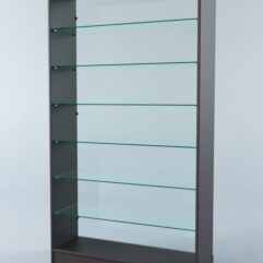 Витрина АСТРА ХИТ ПРОДАЖ №10 (без дверок, задняя стенка - стекло), Дуб Венге