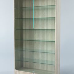 Витрина АСТРА ХИТ ПРОДАЖ №9-1 (с дверками, задняя стенка - ДСП), Дуб Сонома