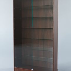 Витрина АСТРА ХИТ ПРОДАЖ №9-1 (с дверками, задняя стенка - ДСП), Орех