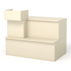 Кассовый стол №9 левосторонний, Крем Вайс