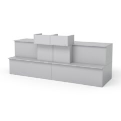 Кассовый стол №9 составной, Серый