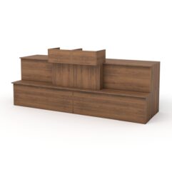 Кассовый стол №9 составной, Орех