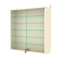 Витрина настенная №1-5А, Крем Вайс