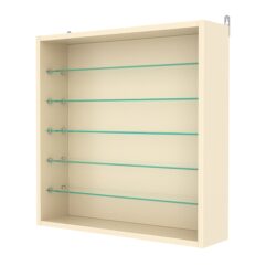 Витрина настенная №1-5Г, Крем Вайс