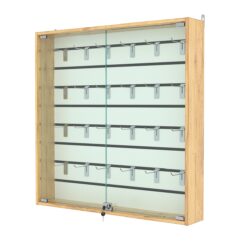 Витрина настенная №4-1Б с экономпанелью, без полок, Дуб Золотистый