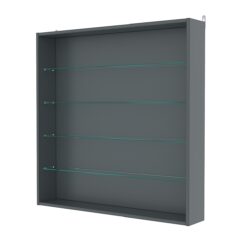 Витрина настенная №4-1Г, Темно-Серый