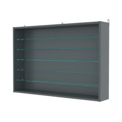 Витрина настенная №3-5Г, Темно-Серый