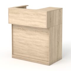 Кассовый стол Эксперт левосторонний, Дуб Сонома