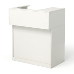 Кассовый стол Эксперт левосторонний, Белый