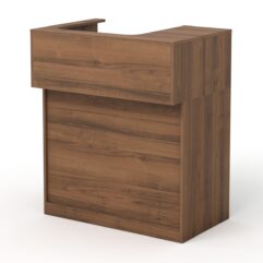 Кассовый стол Эксперт левосторонний, Орех