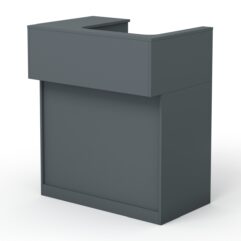 Кассовый стол Эксперт правосторонний, Темно-Серый