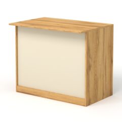 Клиентский стол Эксперт, Дуб Золотистый и Крем Вайс