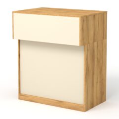 Прилавок Эксперт №5, Дуб Золотистый и Крем Вайс