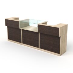 Комплект прилавков и кассовых столов Эксперт №1, Дуб Сонома + Дуб Венге