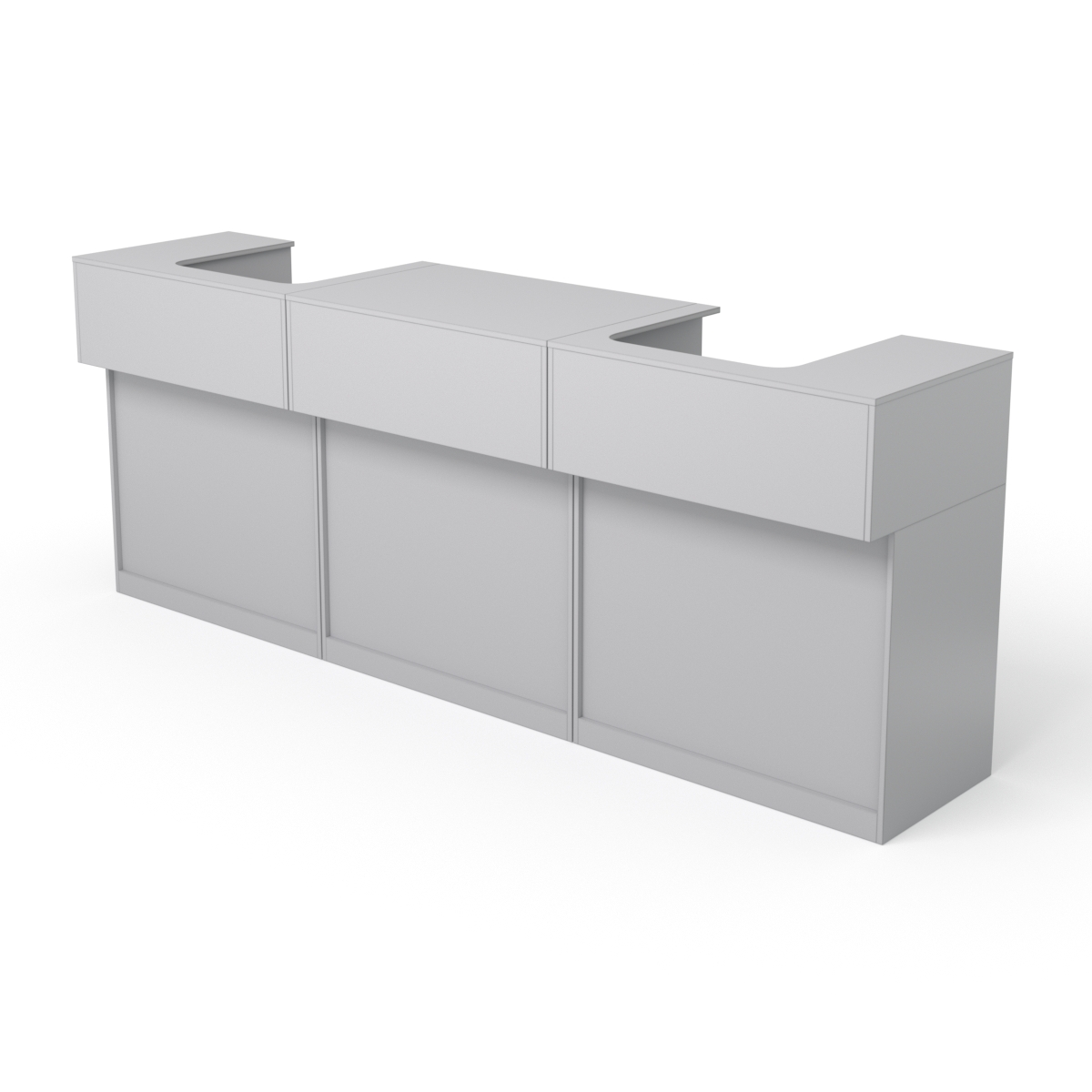 Комплект прилавков и кассовых столов Эксперт №2, Серый