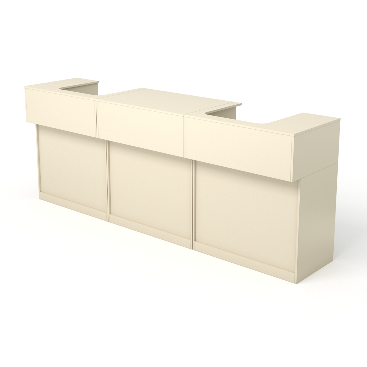 Комплект прилавков и кассовых столов Эксперт №2, Крем Вайс