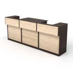 Комплект прилавков и кассовых столов Эксперт №2, Дуб Венге и Дуб Сонома