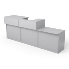 Комплект прилавков и кассовых столов Эксперт №3, Серый