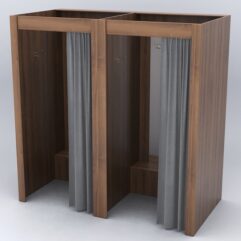 Комплект примерочных МОДЕРН №1, Орех