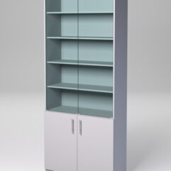 Стеллаж ДОМАШНИЙ для книг №1, Серый