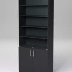 Стеллаж ДОМАШНИЙ для книг №1, Черный